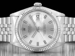 Rolex Datejust 36 Jubilee Bracelet Silver Wide Boy Dial 1601 